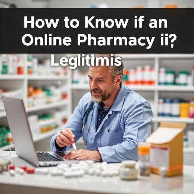 Pharmacist Checking Online Pharmacy Legitimacy
