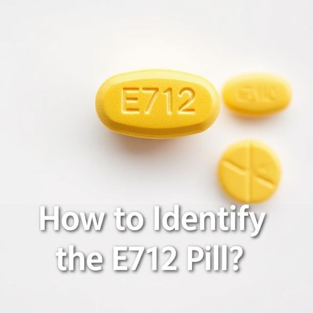 Identify the E712 yellow pill